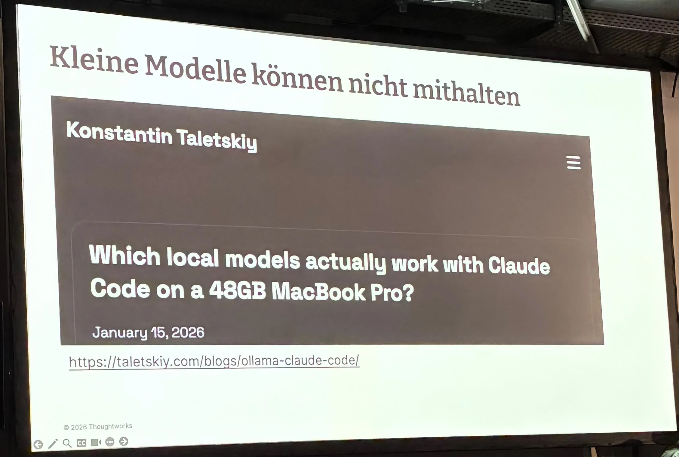 Zitat, dass kleine Modelle bei komplexen Aufgaben nicht mithalten können