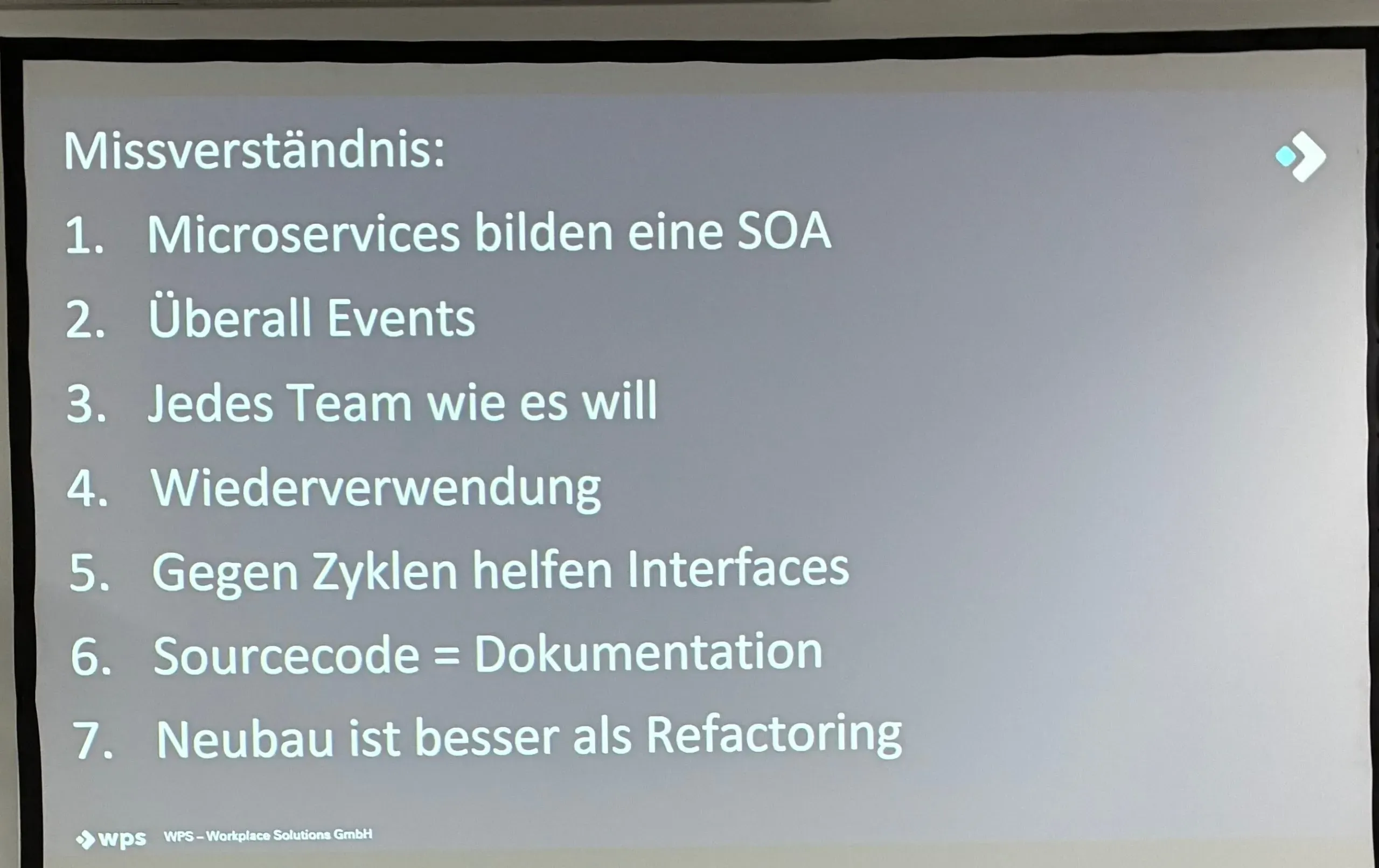 Liste der 8 häufigsten Missverständnisse zu Softwarearchitektur