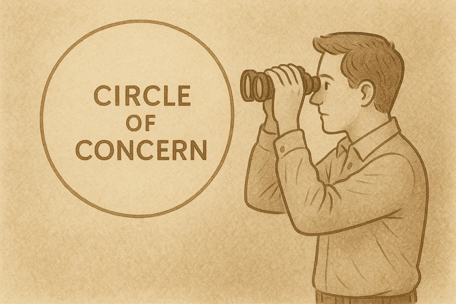 Diagramm: Circle of Concern vs. Circle of Influence in Retrospektiven